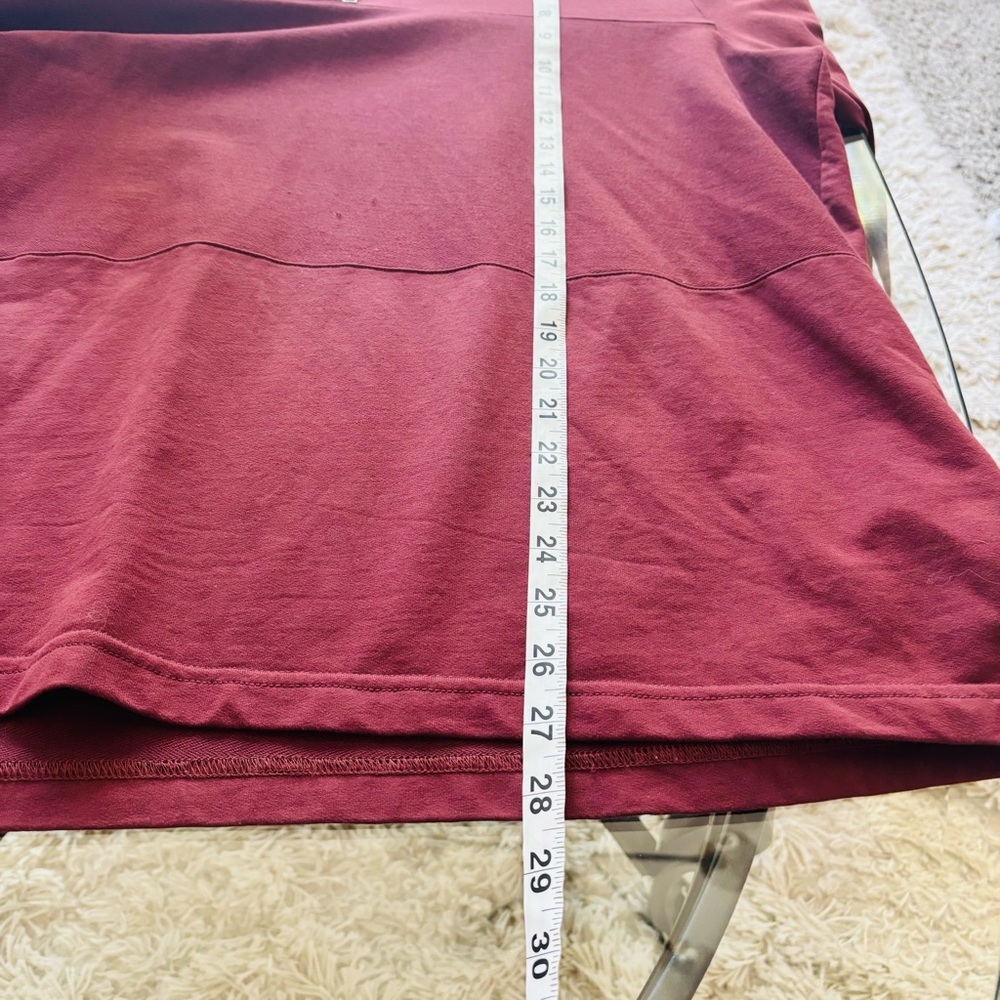 Ted Baker Burgundy Knit Top 1/4 zip - Picture 8 of 8